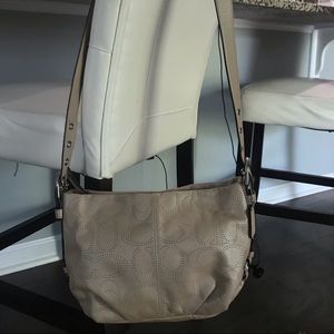 Coach leather cross body purse